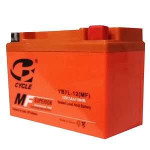 باتری موتور سیکلت سایکل مدل yb7l 12 mf
