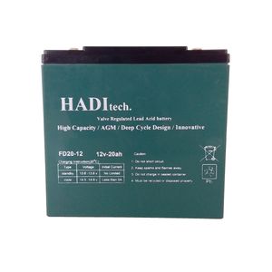 باتری موتور سیکلت هادیتک مدل fd12v20 بسته ۴ عددی