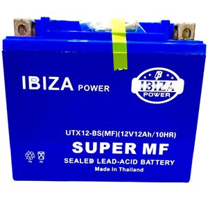 باتری موتورسیکلت 12آمپر 12 ولت ایبیزا مدل utx12 bs(gel)