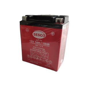 باتری موتورسیکلت 7 آمپر بلند سسکو مدل 12v7ah
