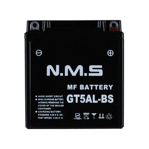 باتری موتورسیکلت ان ام اس مدل gt5al bs