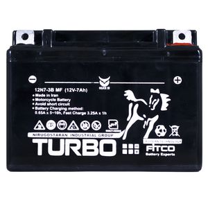 باتری موتورسیکلت توربو مدل 12v 7a