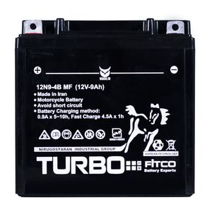 باتری موتورسیکلت توربو مدل 12v 9a