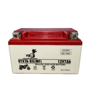 باتری موتورسیکلت فالکون مدل 12 ولت 7‌ آمپر پهن utx7a bs