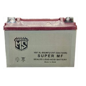 باتری موتورسیکلت مدل mspower 12v,7.5ah_10hr