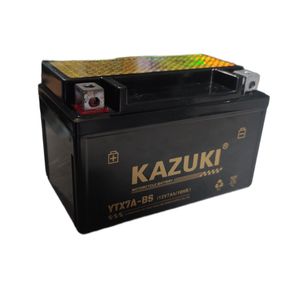 باتری موتورسیکلت کازوکی مدل 12 ولت 7 آمپر پهن   ytx7ah