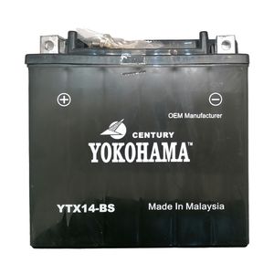 باتری موتورسیکلت یوکوهاما مدل 12v 14a