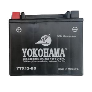 باتری موتورسیکلت یوکوهاما مدل ytx12 bs