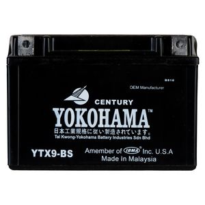 باتری موتورسیکلت یوکوهاما مدل ytx9 bs