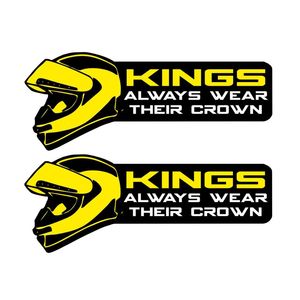 برچسب بدنه موتور سیکلت رایسان طرح king کد sk001 مجموعه 2 عددی