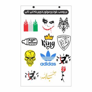 برچسب بدنه موتور سیکلت ونگارد مدل q1 سیکلت کد 222
