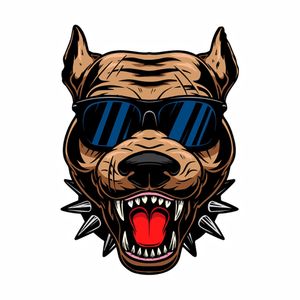 برچسب بدنه موتورسیکلت مدل dog