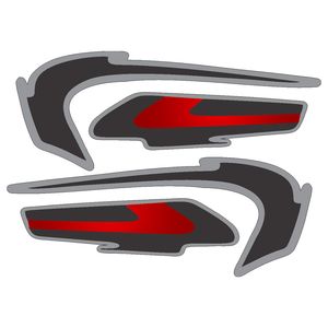 برچسب بدنه موتورسیکلت کد bm001r بسته 4 عددی