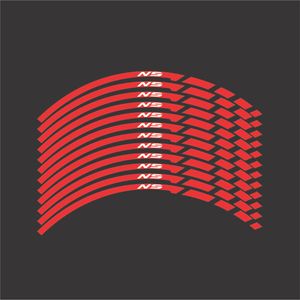 برچسب رینگ موتورسیکلت لیزارد مدل رفلکتیو طرح ns کد lzd 1055 بسته 12 عددی