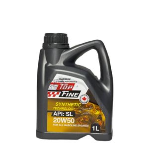روغن موتور سیکلت تمام سنتتیک تاپ فاین مدل sl 20w 50 حجم 1 لیتر