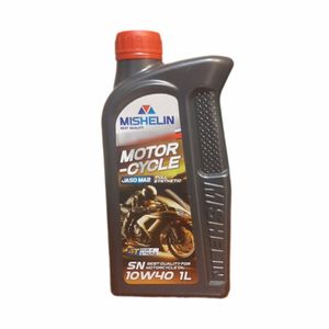 روغن موتور سیکلت تمام سنتتیک میشلن اٌویل مدل sn 10w 40 حجم 1 لیتر