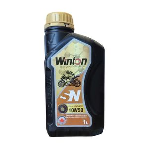 روغن موتور سیکلت تمام سنتتیک وینتون مدل sn 10w 50 حجم 1 لیتر