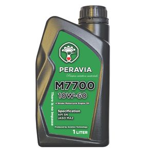 روغن موتور سیکلت تمام سنتتیک پراویا مدل api sn   jaso ma2 10w 60 حجم 1 لیتر