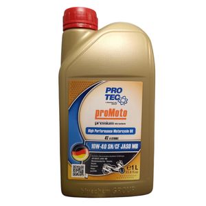 روغن موتور سیکلت تمام سنتتیک پروتک مدل sn 10w 40 حجم 1 لیتر
