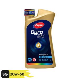روغن موتورسیکلت کاسپین مدل sg 20w 50 حجم 1 لیتر