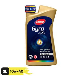 روغن موتورسیکلت کاسپین مدل sl 10w 40 حجم 1 لیتر