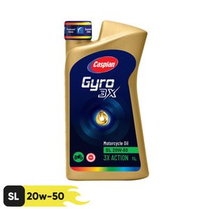 روغن موتورسیکلت کاسپین مدل sl 20w 50 حجم 1 لیتر