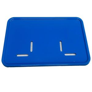 قاب پلاک موتور سیکلت وارون مدل فلزی کد w 118 blu