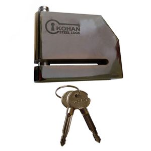 قفل دیسک کهن مدل سیلندر چهار پر کد steel lock