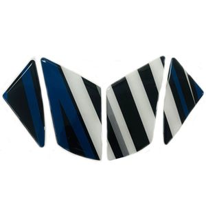 پد برچسب گلگیر جلو موتور سیکلت وارون مدل l 56 blk wh blu مناسب برای تی وی اس ویگو