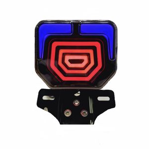 چراغ خطر عقب موتور سیکلت مدل led راهنمادار 5 بعدی