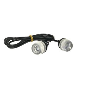 چراغ دیلایت موتور سیکلت و خودرو مدل led چشمی لنزدار ایگل آیس مجموعه 2 عددی