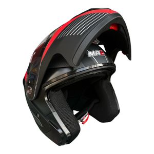 کلاه کاسکت ام ای ۲ مدل 906 blackmatt red