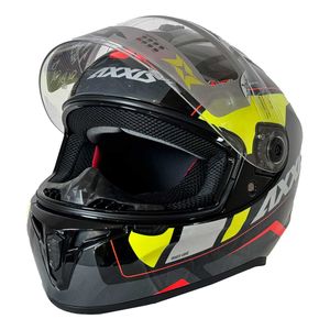 کلاه کاسکت اکسیس مدل فک ثابت مدل sonar black ylw