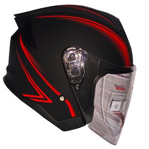 کلاه کاسکت بدون فک دی ای وان مدل عینکدار کد da_rd408