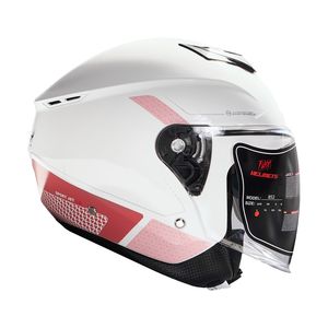 کلاه کاسکت بدون فک فلش مدل 852 glossy pink white