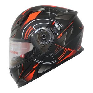 کلاه کاسکت ردلاین مدل 939_matt black_red time