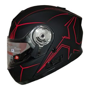 کلاه کاسکت ردلاین مدل redline_937_matt_black_red x