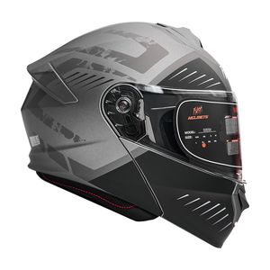کلاه کاسکت فک متحرک فلش مدل 935sv black gray