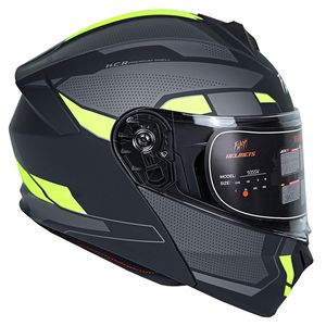 کلاه کاسکت فک متحرک فلش مدل 935sv black_neon yellow