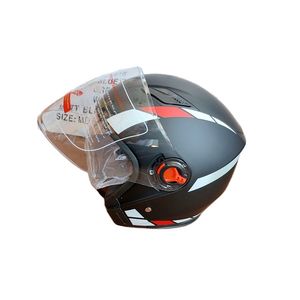 کلاه کاسکت مدل بدون فک عینکدار کد 501 balck line w&r