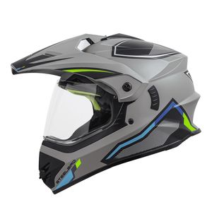 کلاه کاسکت چانه‌دار استیل برد مدل racer tgreen