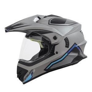 کلاه کاسکت چانه‌دار استیل برد مدل racer tgrey