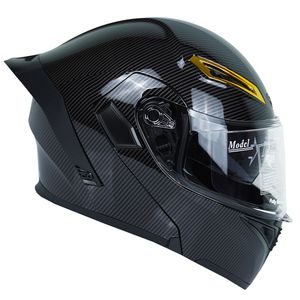 کلاه کاسکت کایک مدل فک متحرک عینکدار کد carbon_fibr_pattern