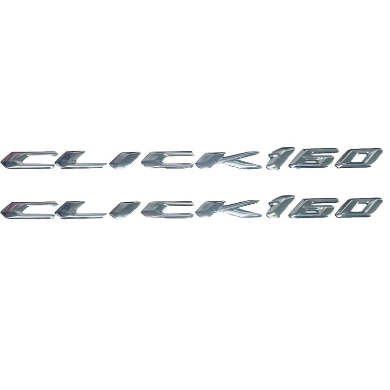 آرم روی بدنه و دستگیره موتور سیکلت وارون مدل آبکاری کد a 50 مناسب برای هوندا click 160 بسته 2 عددی