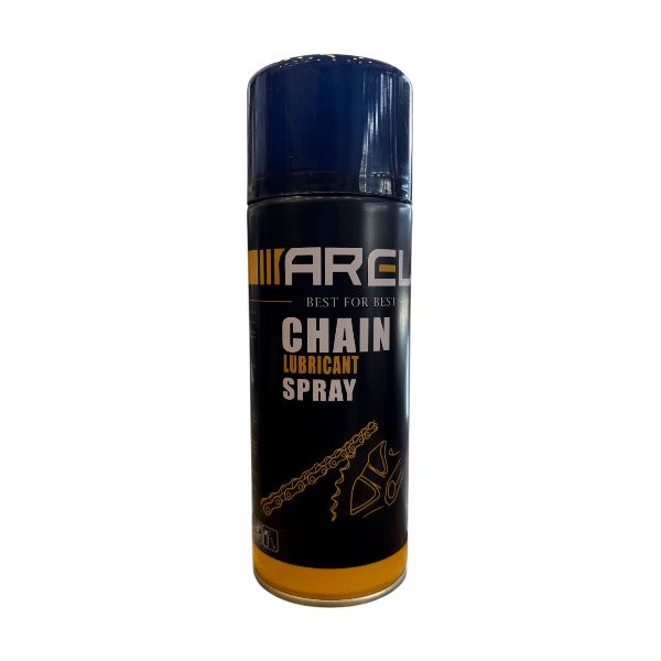 اسپری زنجیر موتور سیکلت آرل مدل chain lubricant spray حجم 450 میلی لیتر