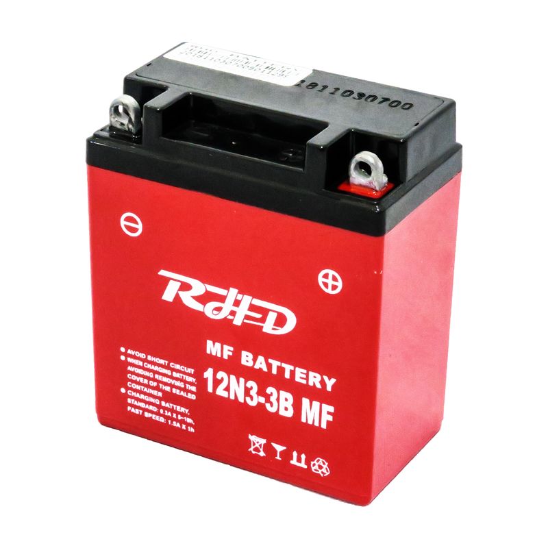 باتری موتور سیکلت آر اچ تی مدل 12v3 مناسب برای طرح هندا125