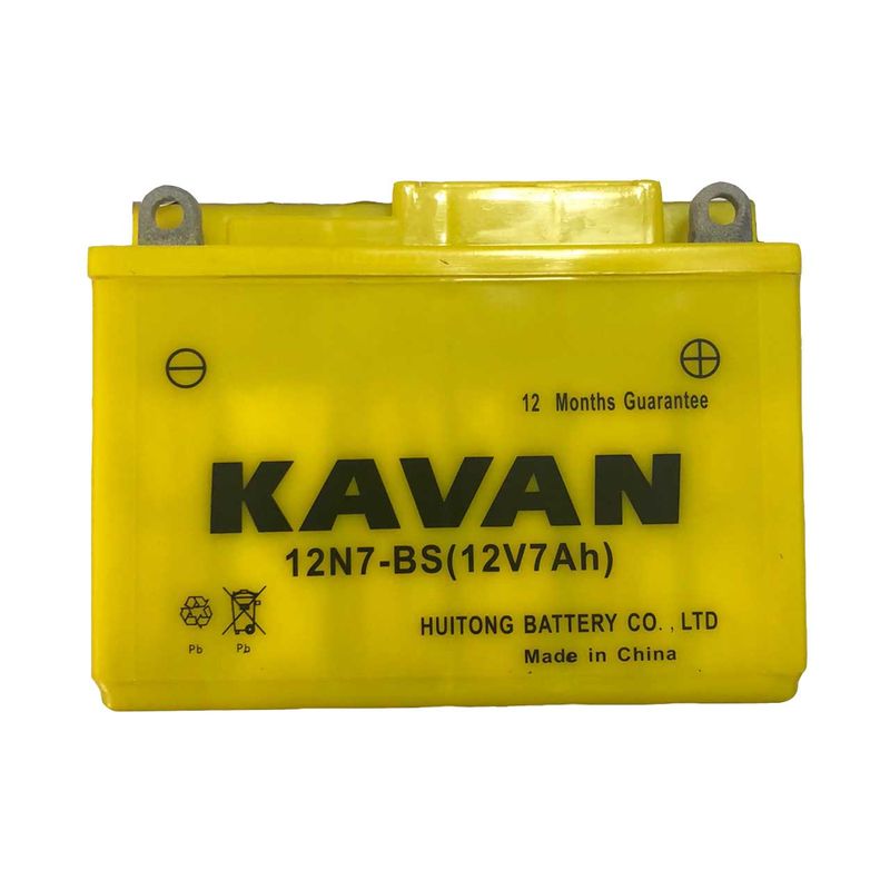 باتری موتور سیکلت کاوان مدل 12v7ah کوتاه