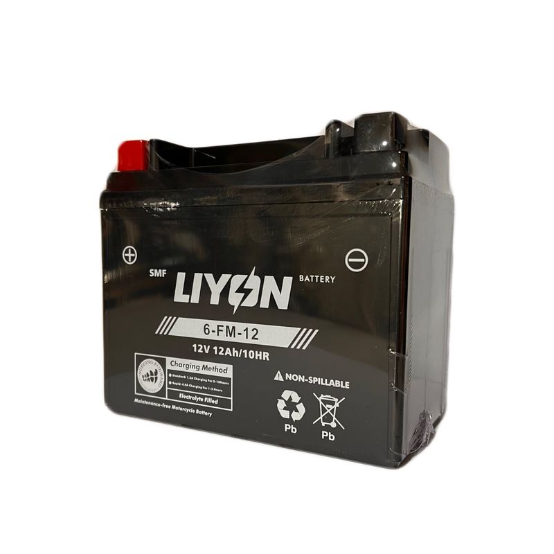 باتری موتورسیکلت 12 ولت 12 آمپر لیون مدل 12v12ah