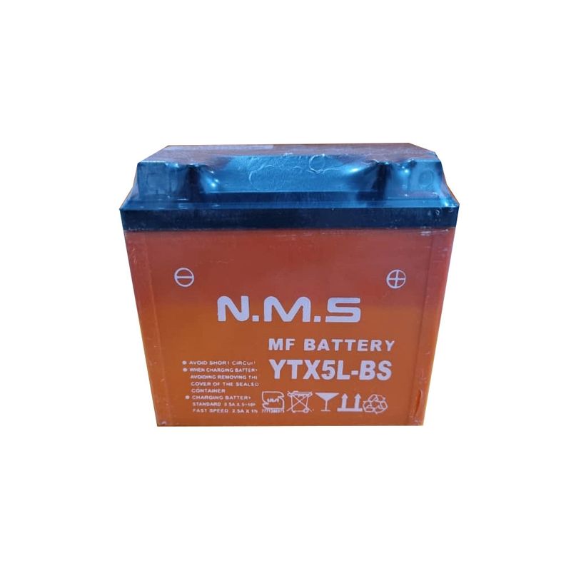 باتری موتورسیکلت ان ام اس مدل ytx5l bs mf
