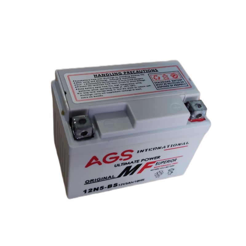 باتری موتورسیکلت ای جی اس مدل 12v5ah مناسب برای ویو